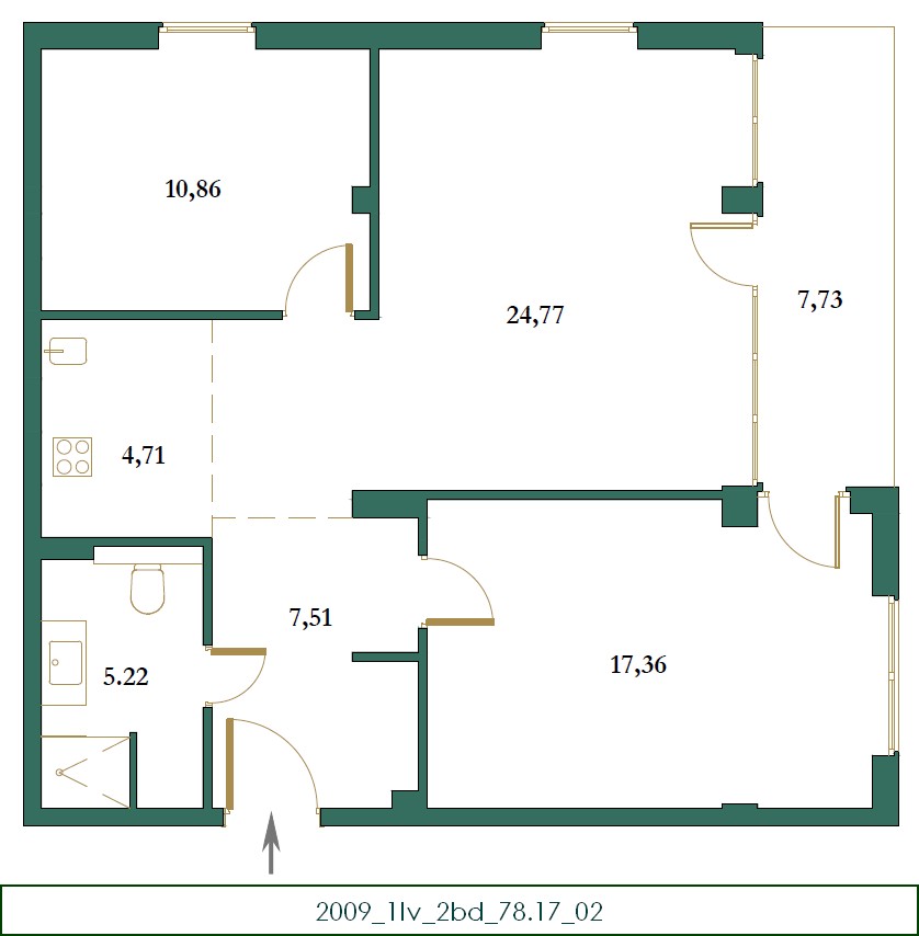 An apartment under construction in Kolašin is for sale in an excellent location near the city center.