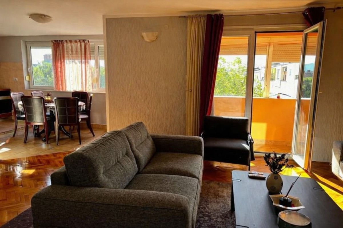 A nicely furnished, comfortable three-room apartment for sale in the very center of the city, Podgorica