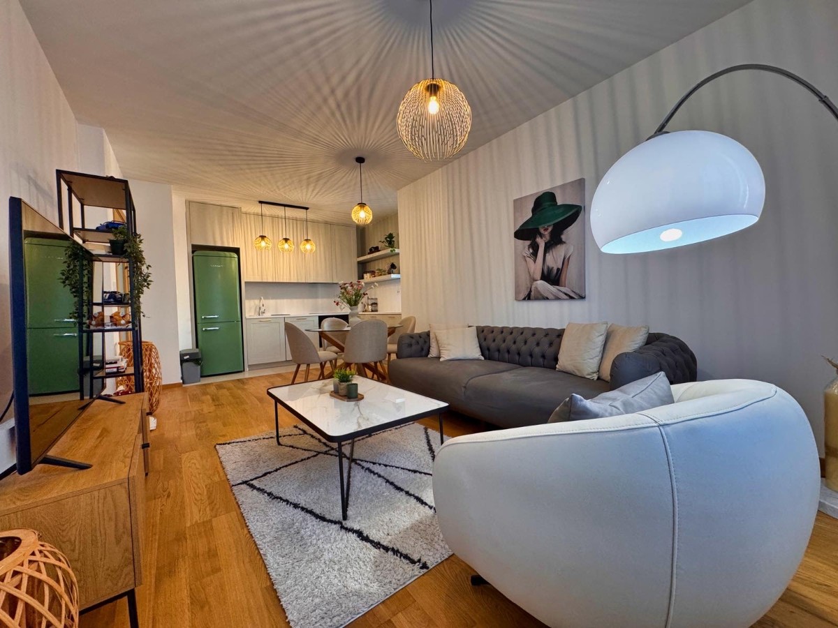 A luxuriously furnished one-bedroom apartment in the City quarter, Podgorica, is for sale