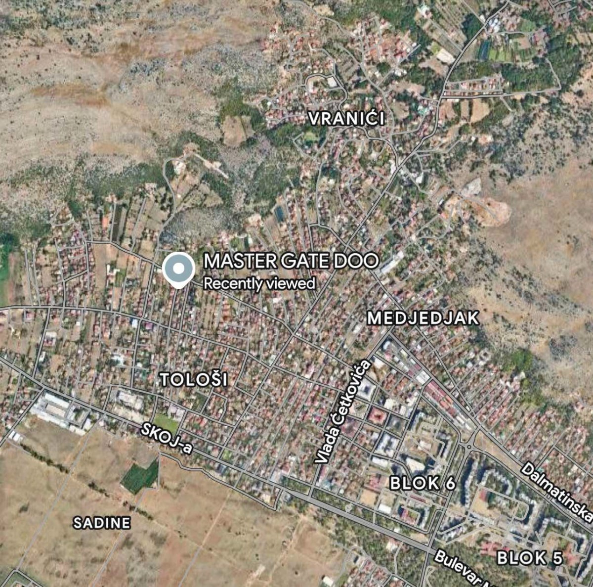 Plot for sale in Tološi, Podgorica.