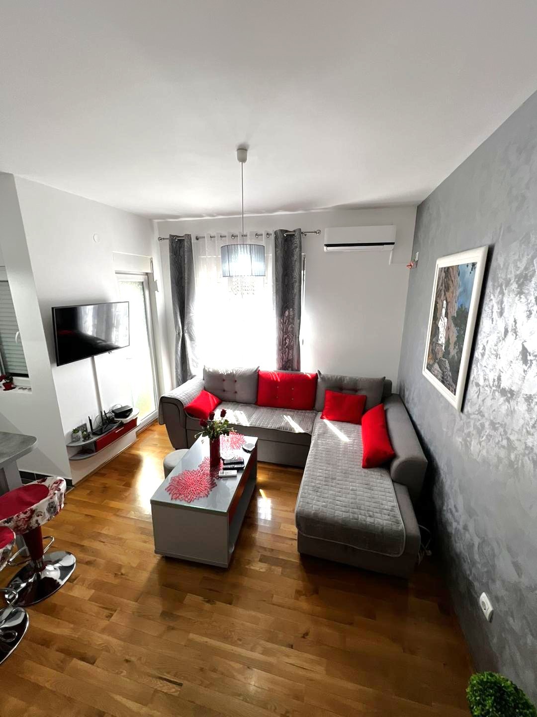 One bedroom apartment for rent in Zabjelo, Podgorica.