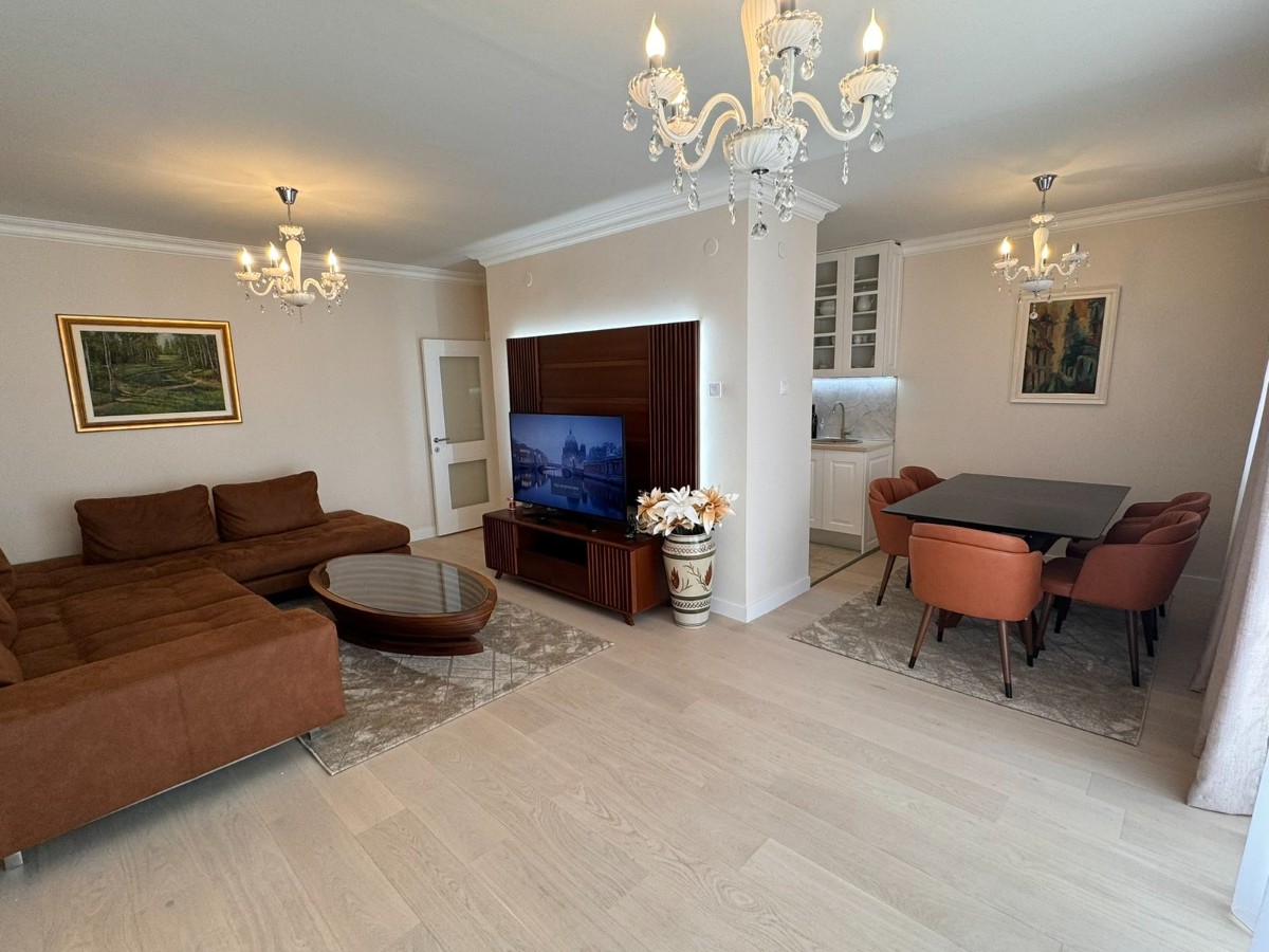 Luxuriously furnished, new three-room apartment for rent, via Morča, Podgorica