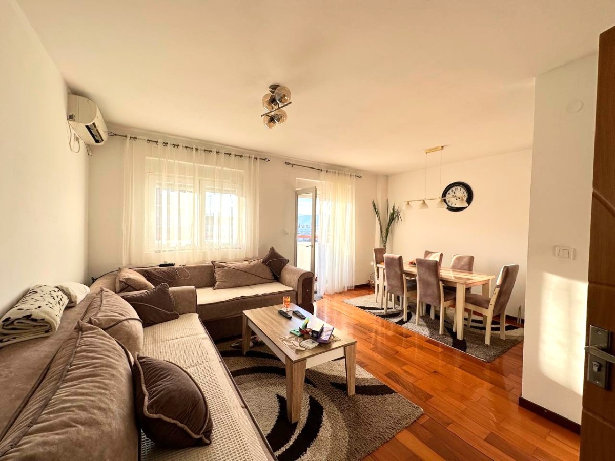 Two-bedroom apartment for rent near Multikom in Zabjelo, Podgorica. 