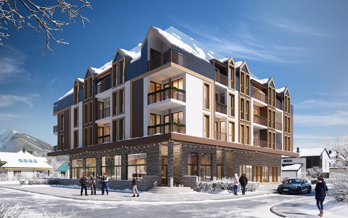 An apartment under construction in Kolašin is for sale in an excellent location near the city center.