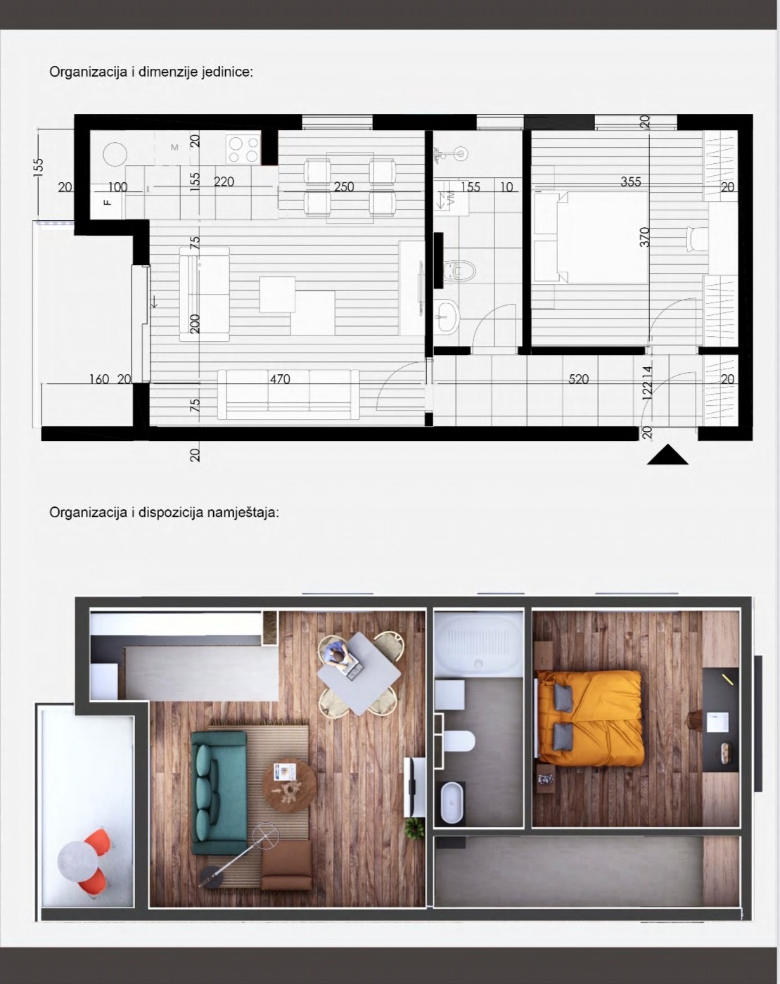 Prodaje se jednosoban stan u izgranji, u novoj zgradi u podgorickom naselju Momisici