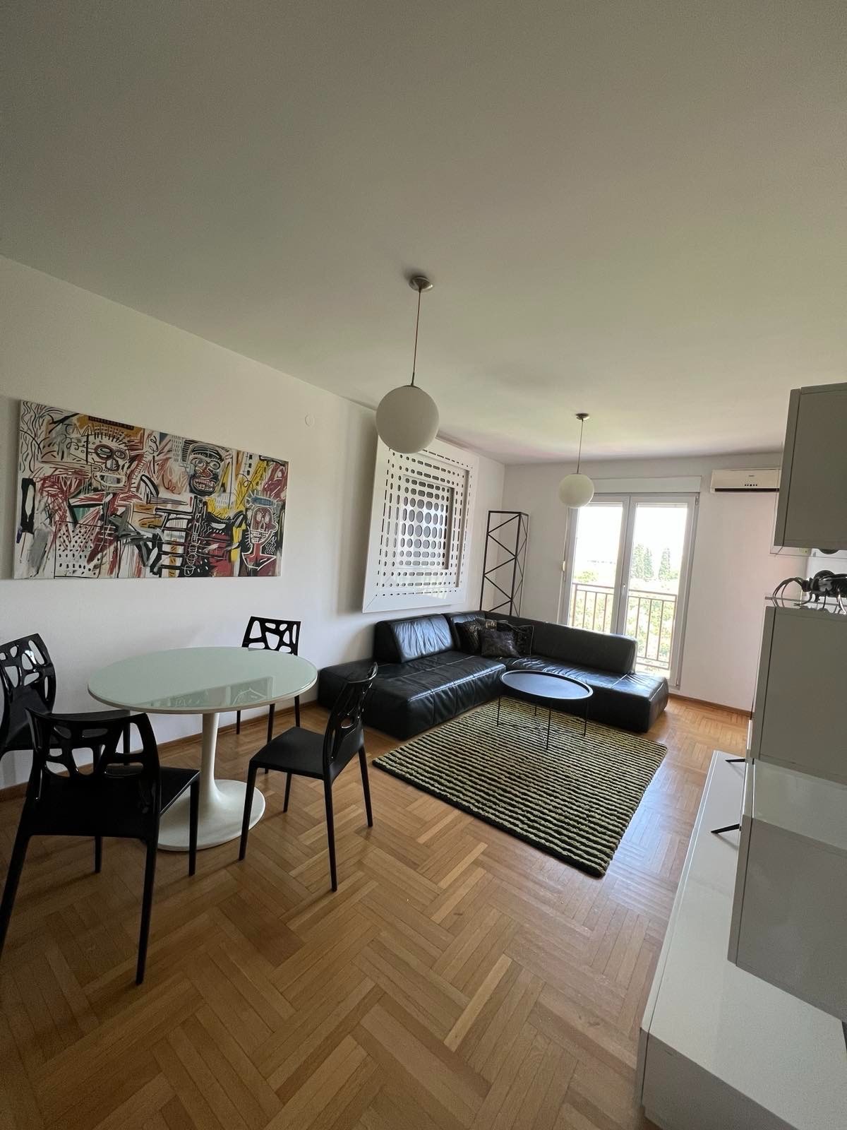 A nicely furnished, two-bedroom apartment for rent on the banks of the Moraca River near the Crooked Bridge, Podgorica
